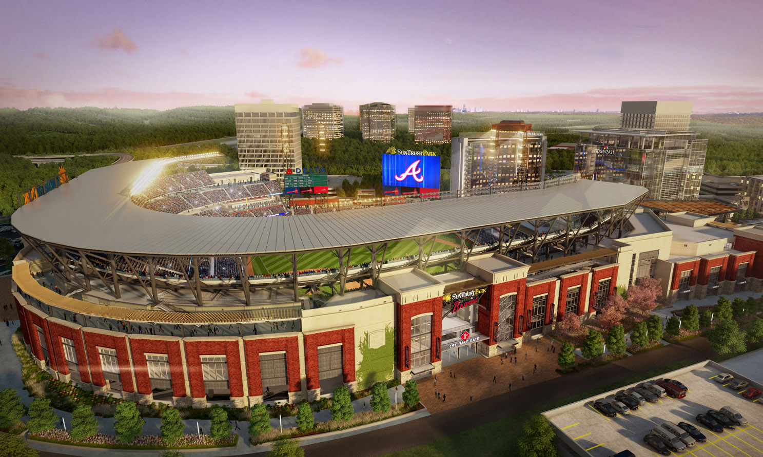 Atlanta Braves SunTrust Park Takes Shape With Plenty of 