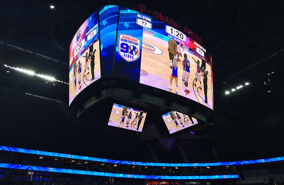 TMobile Arena Turns to Daktronics for VenueWide LED Display System