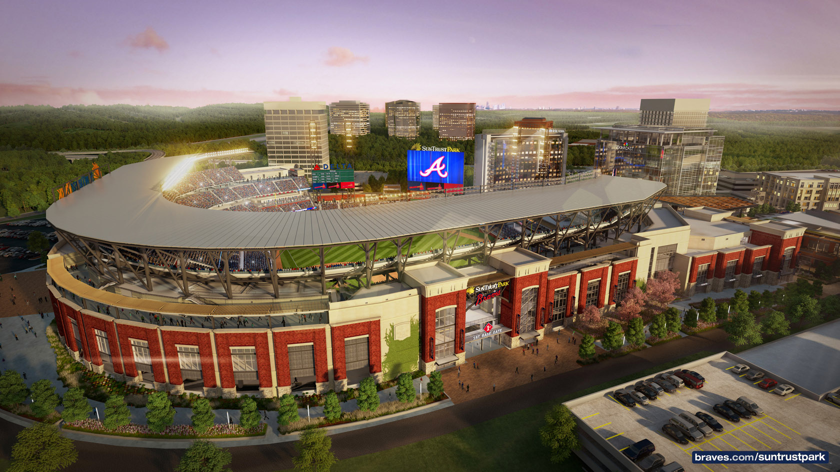 The Atlanta Braves' new stadium will be SunTrust Park, PHOTOS, Sports