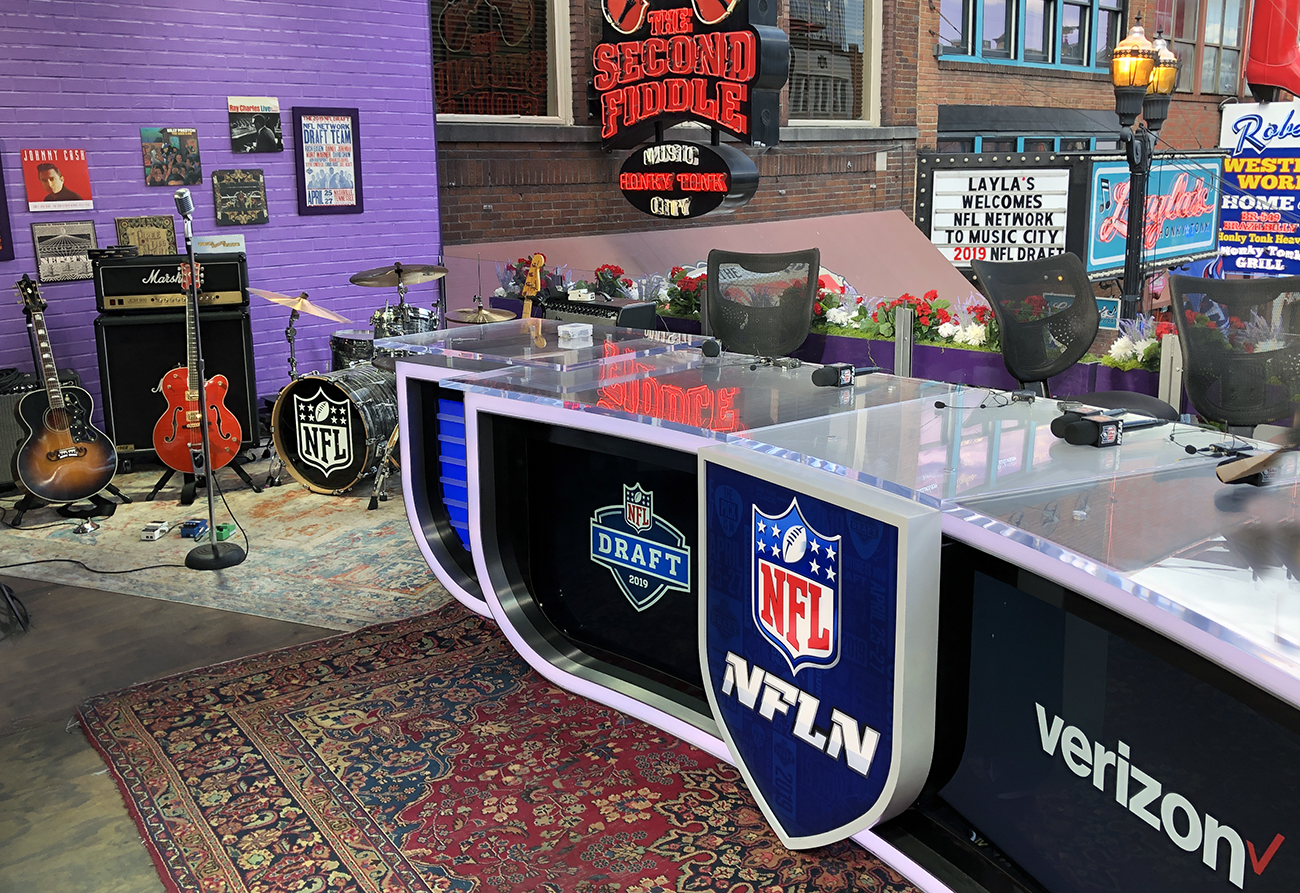 Live From the NFL Draft: NFL Media Gets into Honky-Tonk Groove With Massive  Operation in Nashville