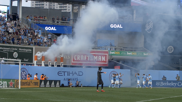 On the Pitch: NYCFC Tweaks In-Venue Show To Welcome Full-Capacity Crowds  Back to Yankee Stadium