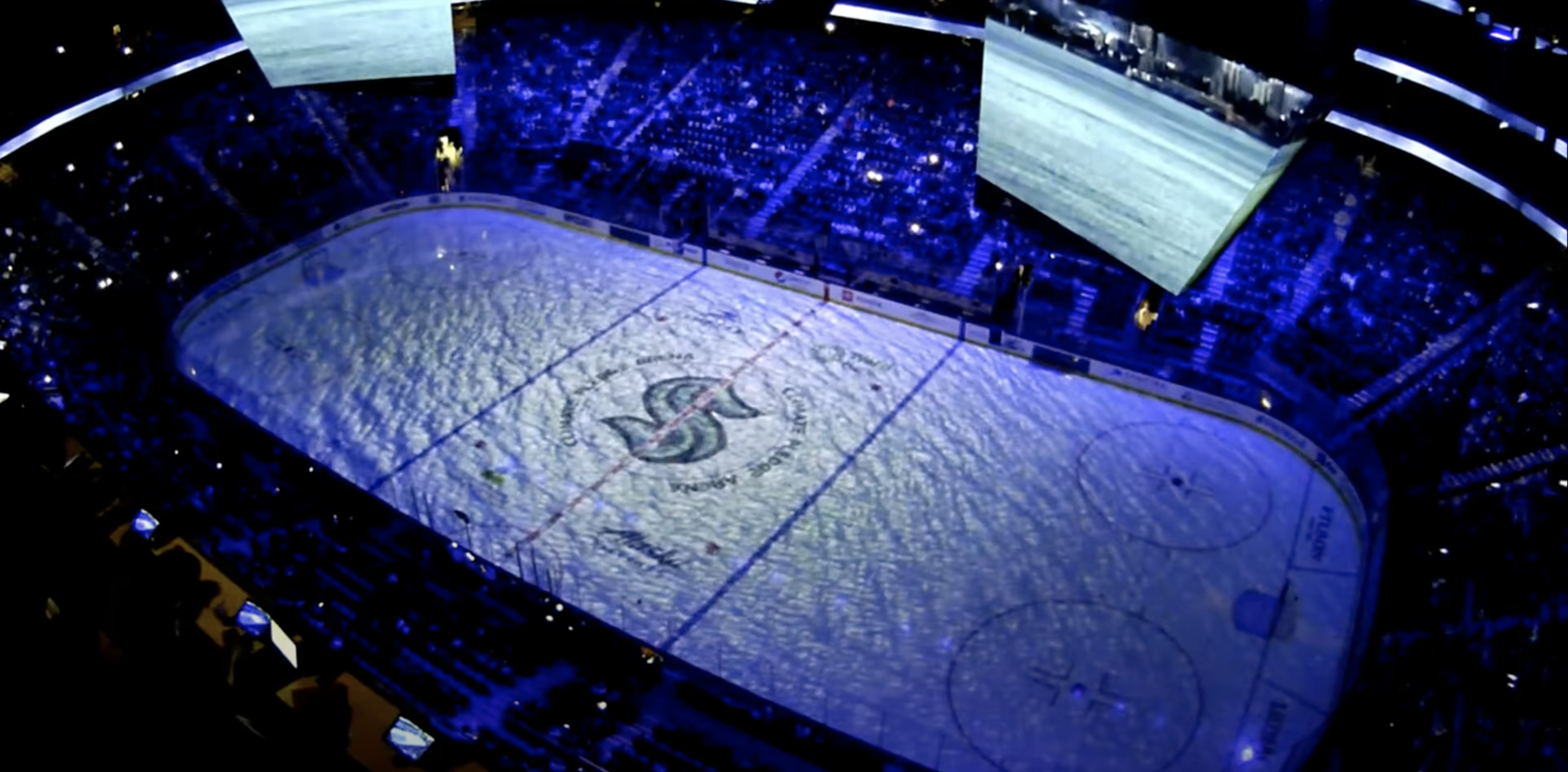 A memorable on-ice opening sequence at Seattle's technology-advanced  Climate Pledge Arena - Barco