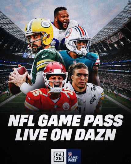 Oferta especial para o NFL Game Pass no DAZN: Lista completa de