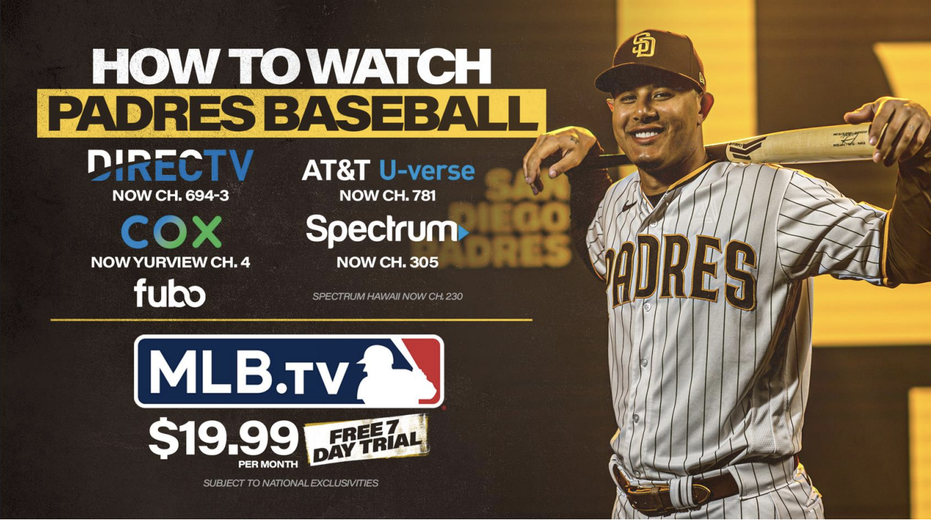 MLB To Produce, Distribute All San Diego Padres Games Starting Tonight